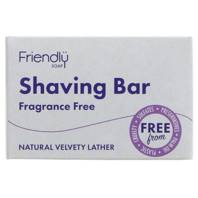 Friendly Soap | Shaving Bar - Fragrance Free | 95g