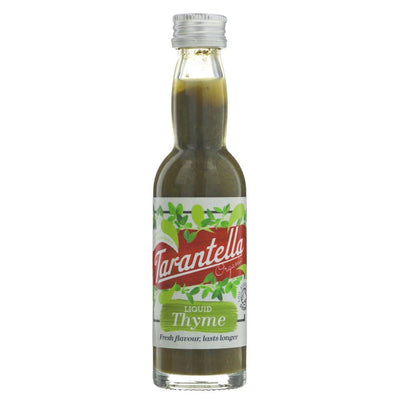 Discover the irresistible taste of Tarantella's Liquid Thyme. This gluten-free, organic, and vegan delight adds a burst of flavor to your dishes. Perfect for enhancing soups, sauces, or marinades. Elevate your culinary creations with this aromatic herb.