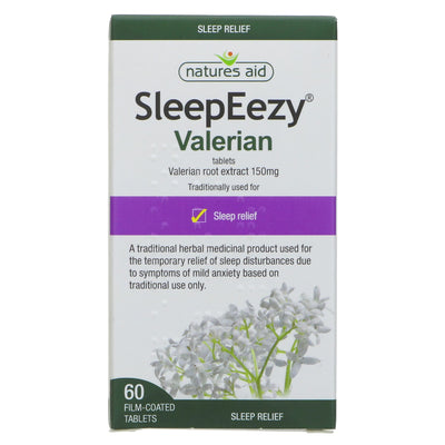 Natures Aid | SleepEezy - equals 750/900mg valerian root | 60 tablets