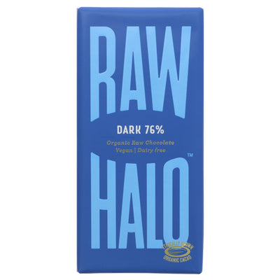 Raw Halo | Dark 76% Organic Raw Chocolate | 70g