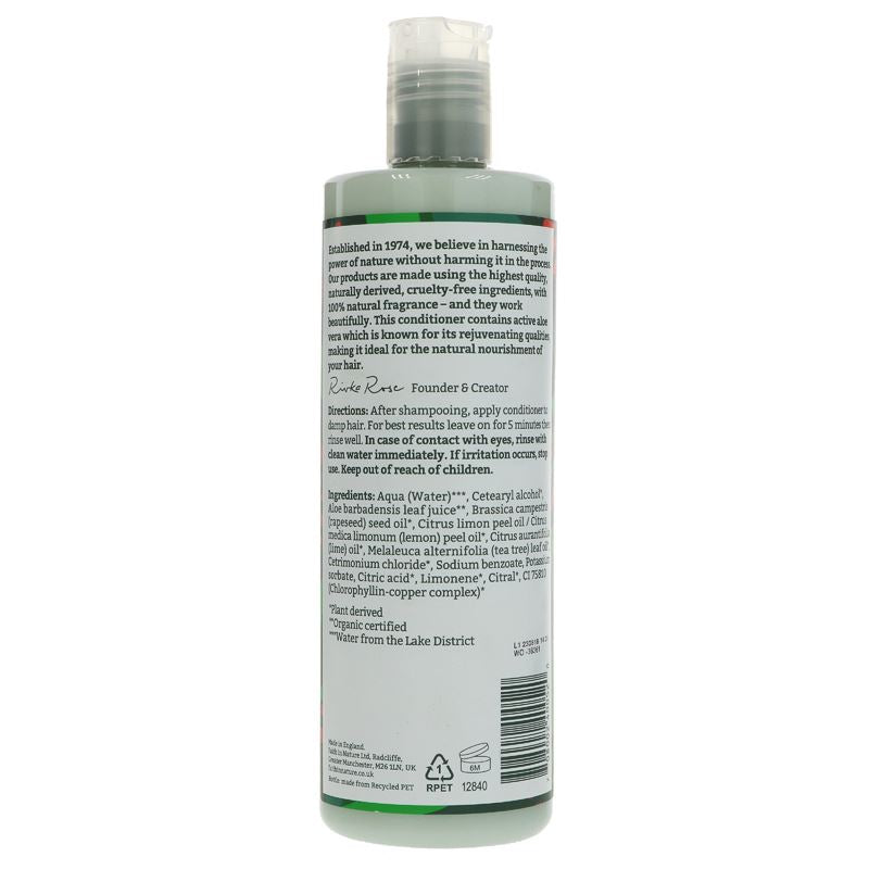 Vegan Aloe Vera Conditioner | Faith In Nature | 400ML | Packed with organic ingredients | Cruelty-free & Free from parabens and SLS | 99% natural origin.
