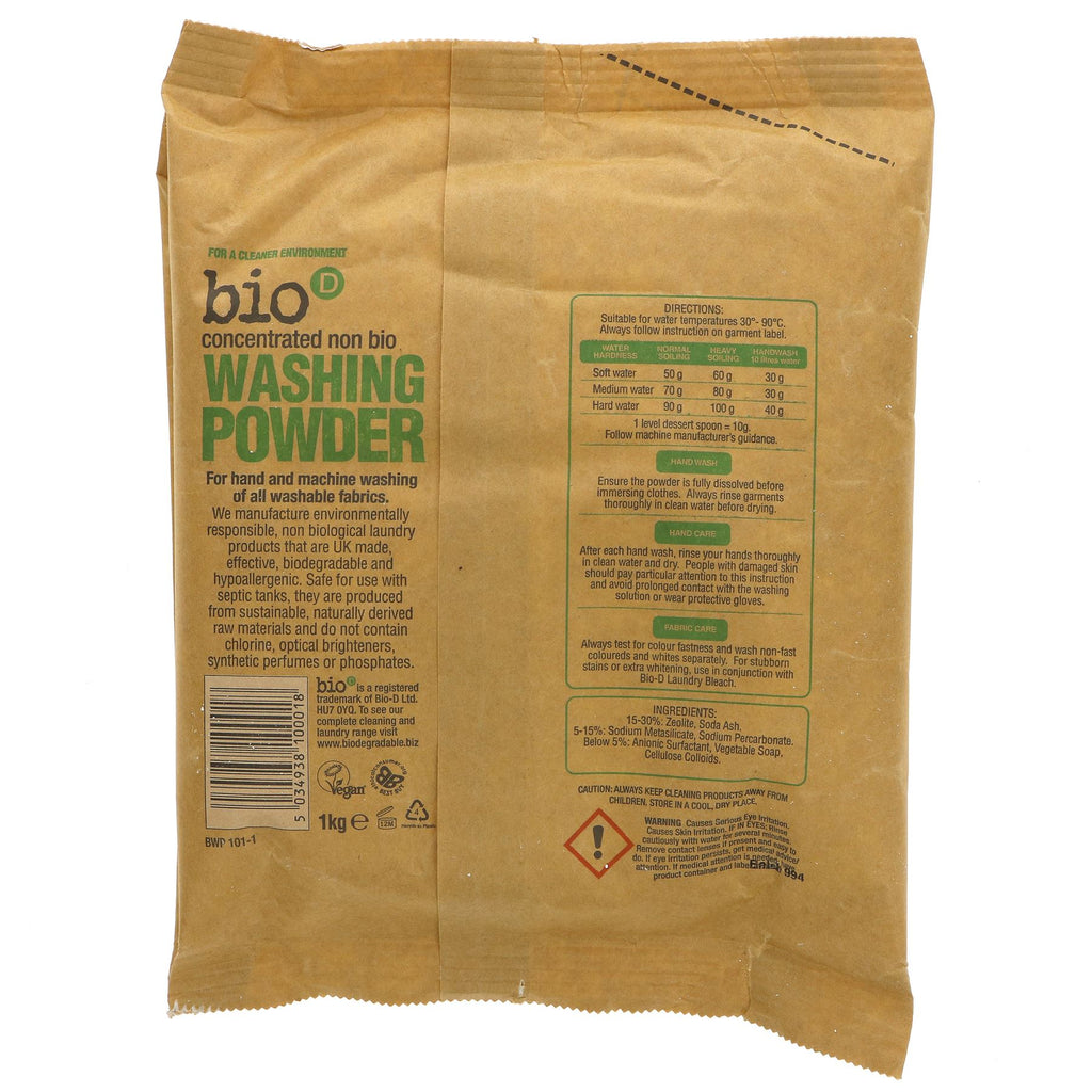 Eco-friendly vegan washing powder for tough stains and gentle care.