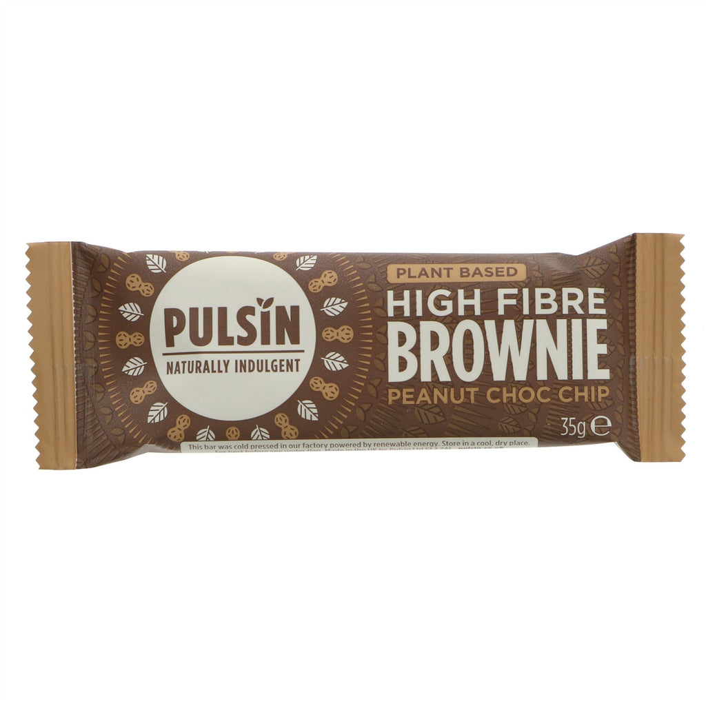 Pulsin | Peanut Choc Chip Raw Brownie | 35G
