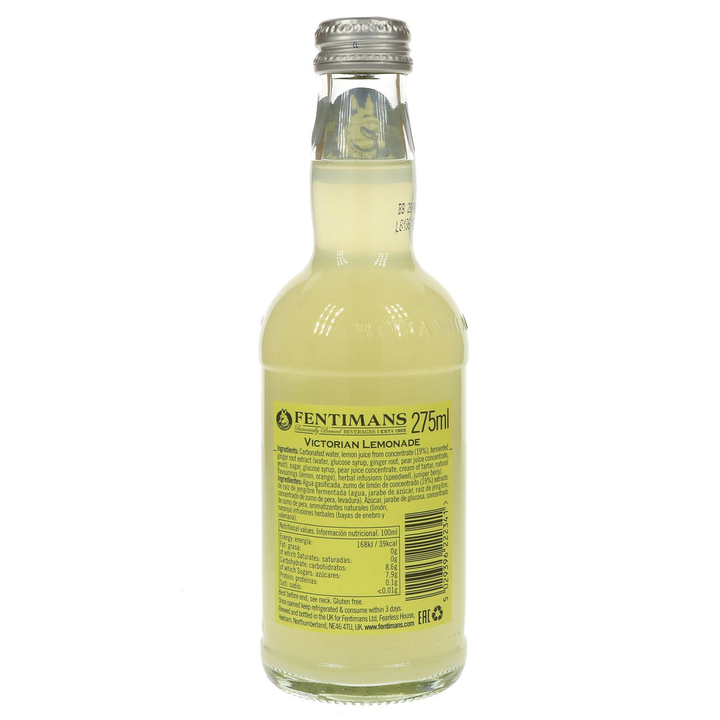 Fentimans' Victorian Lemonade: all-natural, gluten-free & vegan with botanicals & tangy lemon juice. Sip or mix in cocktails.