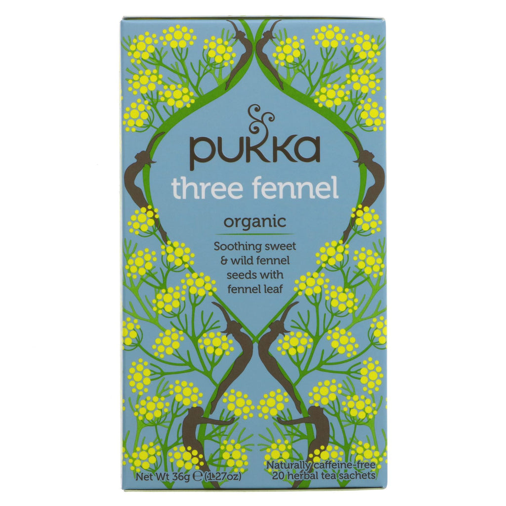 Pukka | Three Fennel - Sweet, Wild and Fennel Leaf | 20 bags