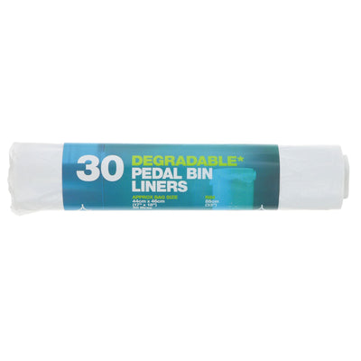 D2w | Pedal Bin Liners 20L - 100% Degradable, 44x46cm | 30 bag