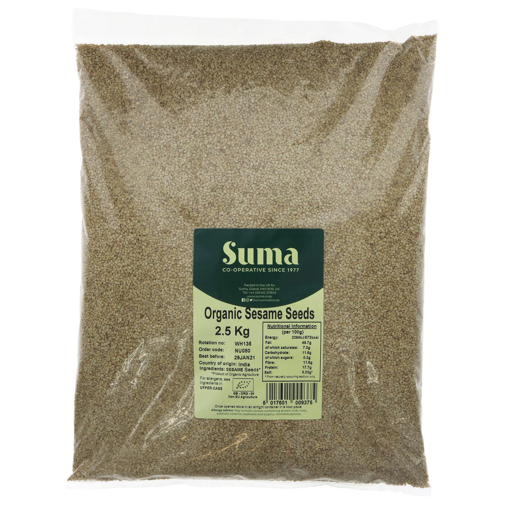 Suma | Sesame Seeds - Organic | 2.5 KG