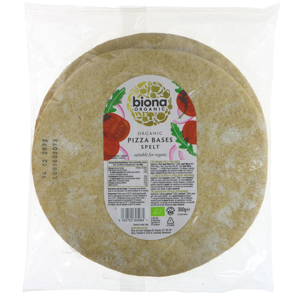 Biona | Spelt Pizza Base - Organic | 300G