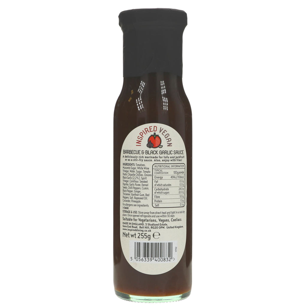 Vegan BBQ & Black Garlic Sauce - Use for marinating or stir-fry. No added sugar.