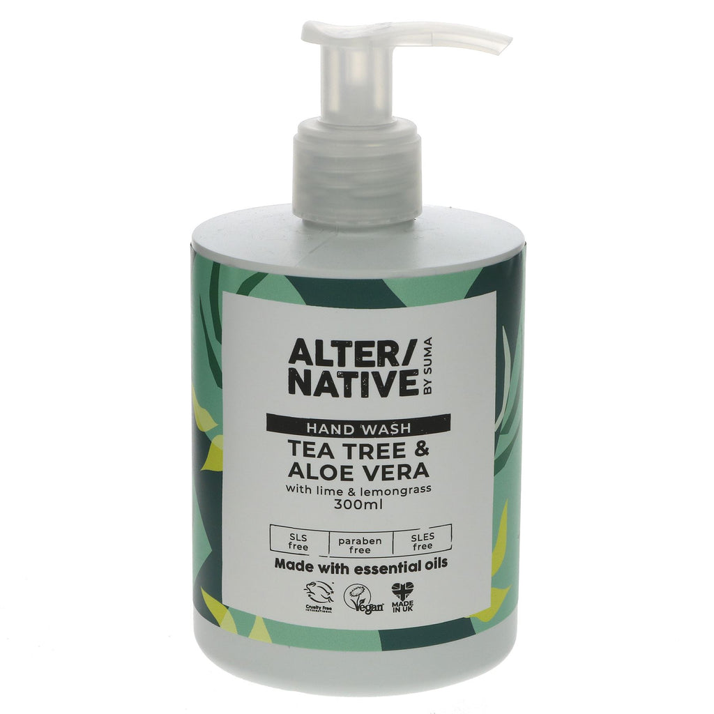 Alter/Native | Hand Wash - Tea Tree & Aloe - Refreshing with lemongrass | 300ml