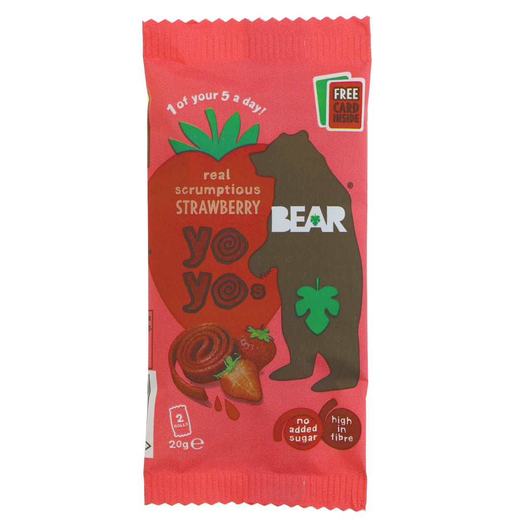 Bear | Yoyo Pure Fruit Rolls - Strawberry | 20G
