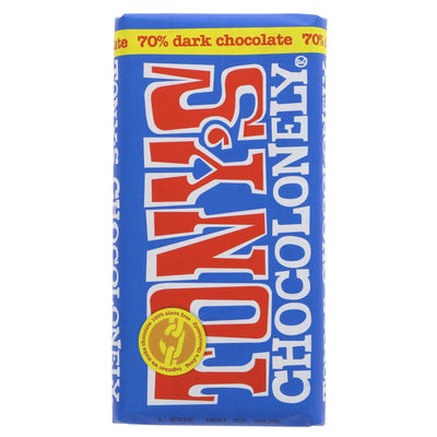 Tony's Chocolonely | Dark Chocolate 70% | 180g