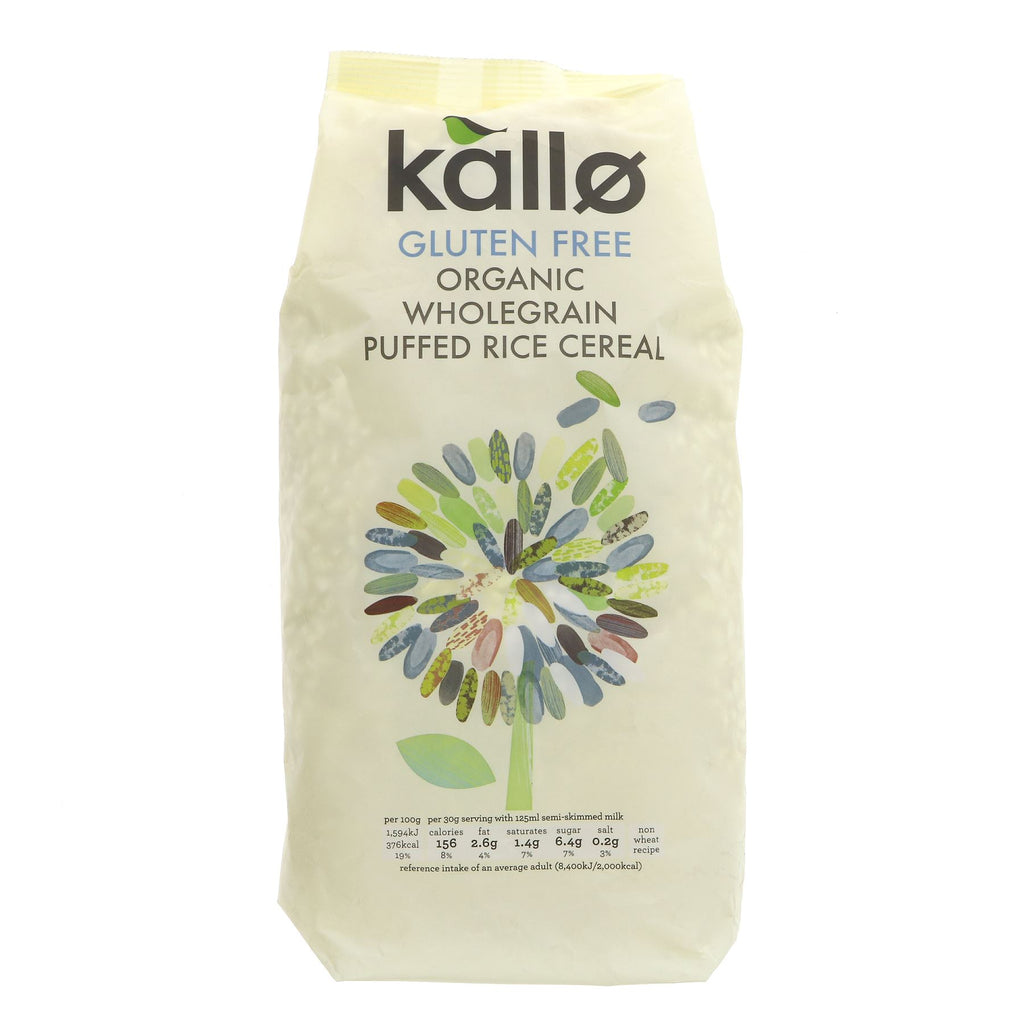 Kallo | Puffed Rice Cereal - Natural | 225G