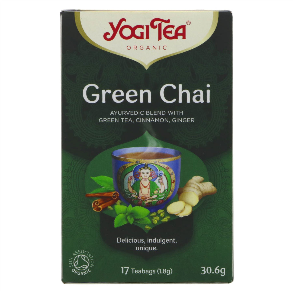 Yogi Tea | Green Chai - Green Tea, Cinnamon, Ginger | 17 bags