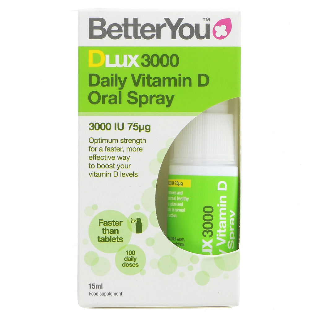 Better You | DLux 3000 Vitamin D Spray - Daily Oral Spray | 15ml