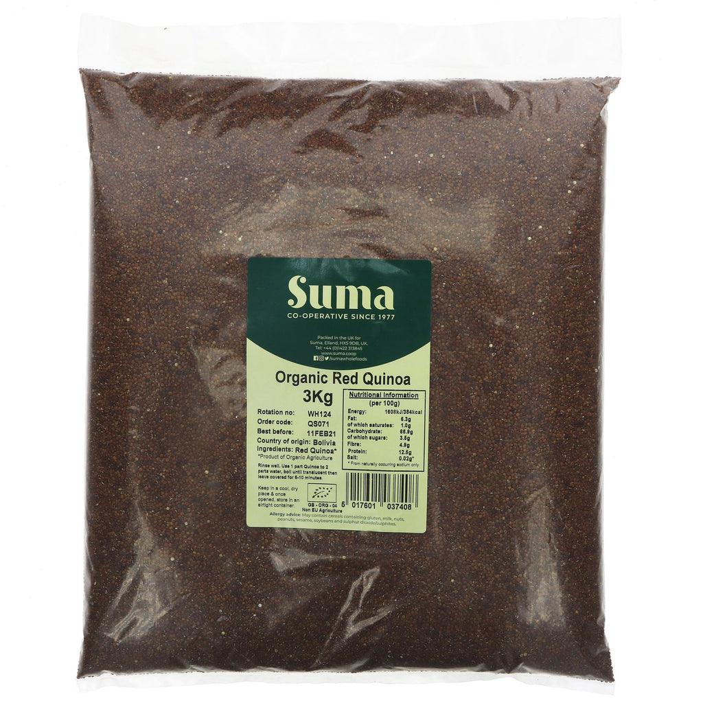 Suma | Quinoa, Red - Organic | 3 KG