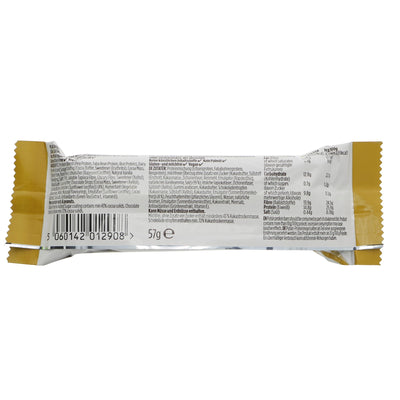 Vegan Choc Fudge Enrobed Protein Bar with 15g of protein for pre/post workout or as a guilt-free snack. Gluten-free.